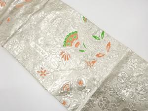 花更紗模様織り出し名古屋帯